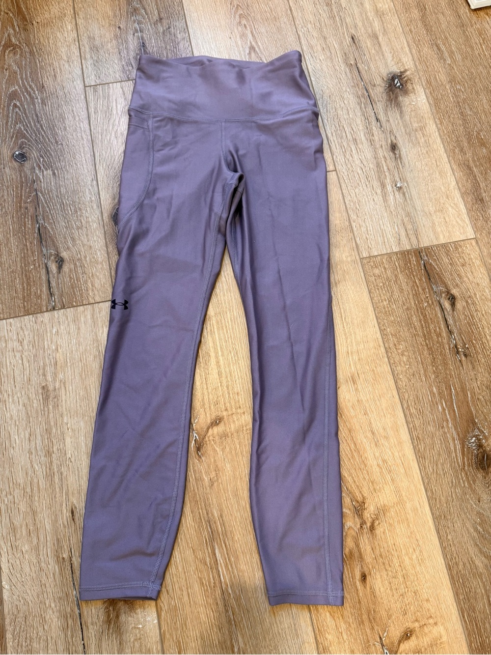 Under Armour Girls' Mauve/Purple High-Rise Athletic Leggings
